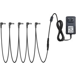 cable de cadena margarita de 5 vías, compatible con la mayoría de pedales de efectos y pedaleras tipo cadena