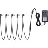 cable de cadena margarita de 5 vías, compatible con la mayoría de pedales de efectos y pedaleras tipo cadena