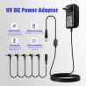 cable de cadena margarita de 5 vías, compatible con la mayoría de pedales de efectos y pedaleras tipo cadena