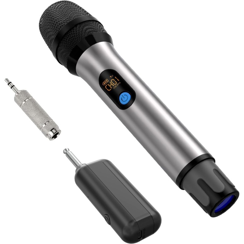 Micrófono inalámbrico, micrófono portátil inalámbrico UHF Micrófono inalámbrico, micrófono portátil inalámbrico UHF