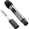 Micrófono inalámbrico, micrófono portátil inalámbrico UHF