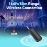 Micrófono inalámbrico, micrófono portátil inalámbrico UHF