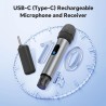Micrófono inalámbrico, micrófono portátil inalámbrico UHF