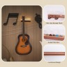 YuanDian Soporte de pared para guitarra iluminado con soporte para púas