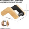 ENO MUSIC Soporte de madera portátil para ukelele de madera maciza para guitarras pequeñas de 4 cuerdas