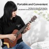 ENO MUSIC Soporte de madera portátil para ukelele de madera maciza para guitarras pequeñas de 4 cuerdas
