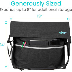 Bolsa para silla de ruedas, Negro, 1