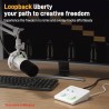 MAONO Interfaz de audio | Con entrada XLR y enrutamiento de 24 bits