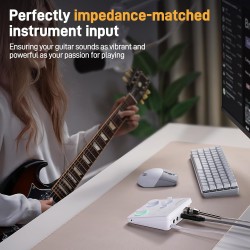 MAONO Interfaz de audio | Con entrada XLR y enrutamiento de 24 bits