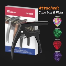 Cejilla de metal de zinc 3 en 1 para guitarra acústica y eléctrica
