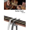Cejilla de metal de zinc 3 en 1 para guitarra acústica y eléctrica