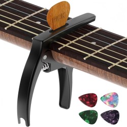 Cejilla de metal de zinc 3 en 1 para guitarra acústica y eléctrica