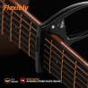 Cejilla de metal de zinc 3 en 1 para guitarra acústica y eléctrica
