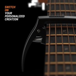 Cejilla de metal de zinc 3 en 1 para guitarra acústica y eléctrica
