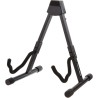 Soporte plegable y ajustable con forma de A para guitarras acústicas y eléctricas con goma antideslizante y brazos de espuma sua