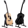 Soporte plegable y ajustable con forma de A para guitarras acústicas y eléctricas con goma antideslizante y brazos de espuma sua