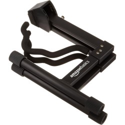 Soporte plegable y ajustable con forma de A para guitarras acústicas y eléctricas con goma antideslizante y brazos de espuma sua