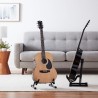 Soporte plegable y ajustable con forma de A para guitarras acústicas y eléctricas con goma antideslizante y brazos de espuma sua