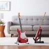 Soporte plegable y ajustable con forma de A para guitarras acústicas y eléctricas con goma antideslizante y brazos de espuma sua