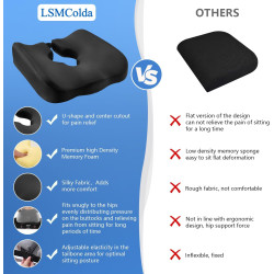 Cojines ajustables para silla de ruedas | Cojin con memory foam ajustable