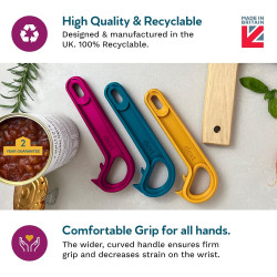 Abrelatas con anillo para tirar y reventar | Abrelatas facil de usar para personas mayores