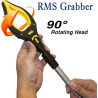 RMS Paquete de 2 agarradores extra largos de 34 pulgadas con mandíbula giratoria