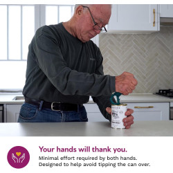 Abrelatas con anillo para tirar y reventar | Abrelatas facil de usar para personas mayores