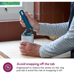 Abrelatas con anillo para tirar y reventar | Abrelatas facil de usar para personas mayores