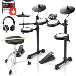 Donner DED-80 - Juego de batería electrónica | Con app gratuita de lecciones melodicas