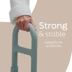 Medline Barra de agarre para bañera con Microban | Barra de agarre para bañeras de adultos mayores