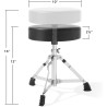 Gammon Percussion Kit de batería de arranque junior de 5 piezas con platillos