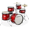 Gammon Percussion Kit de batería de arranque junior de 5 piezas con platillos