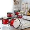 Gammon Percussion Kit de batería de arranque junior de 5 piezas con platillos