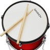 Gammon Percussion Kit de batería de arranque junior de 5 piezas con platillos