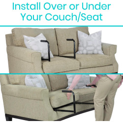 Carril de ayuda de pie para sofá