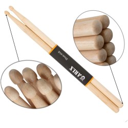 Baquetas 5A con punta de madera (2 pares de arce)