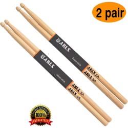 Baquetas 5A con punta de madera (2 pares de arce)