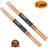 Baquetas 5A con punta de madera (2 pares de arce)