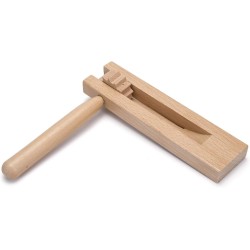 Juguete tradicional de matraca | Instrumento tradicional giratorio para fiestas y eventos