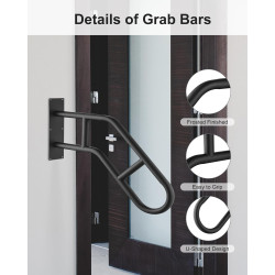 Pasamanos para escalones al aire libre | Barras de agarre impermeables para escaleras