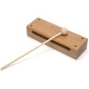 Instrumento musical de bloque de madera con mazo Bloques de ritmo de percusión de madera maciza
