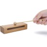 Instrumento musical de bloque de madera con mazo Bloques de ritmo de percusión de madera maciza