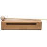 Instrumento musical de bloque de madera con mazo Bloques de ritmo de percusión de madera maciza