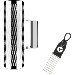 Instrumento EastRock Guiro Shaker Acero Inoxidable Percusión Guiro con Raspador para Actuación en Vivo Instrumento EastRock Guir