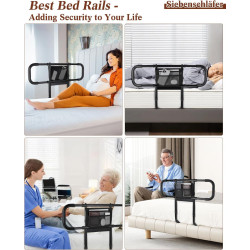 Rieles de cama para adultos mayores