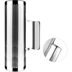 Instrumento EastRock Guiro Shaker Acero Inoxidable Percusión Guiro con Raspador para Actuación en Vivo Instrumento EastRock Guir