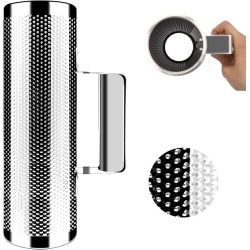 Instrumento EastRock Guiro Shaker Acero Inoxidable Percusión Guiro con Raspador para Actuación en Vivo Instrumento EastRock Guir