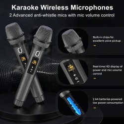 Máquina de karaoke | Con luces LED y microfonos