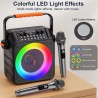 Máquina de karaoke | Con luces LED y microfonos