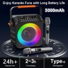 Máquina de karaoke | Con luces LED y microfonos